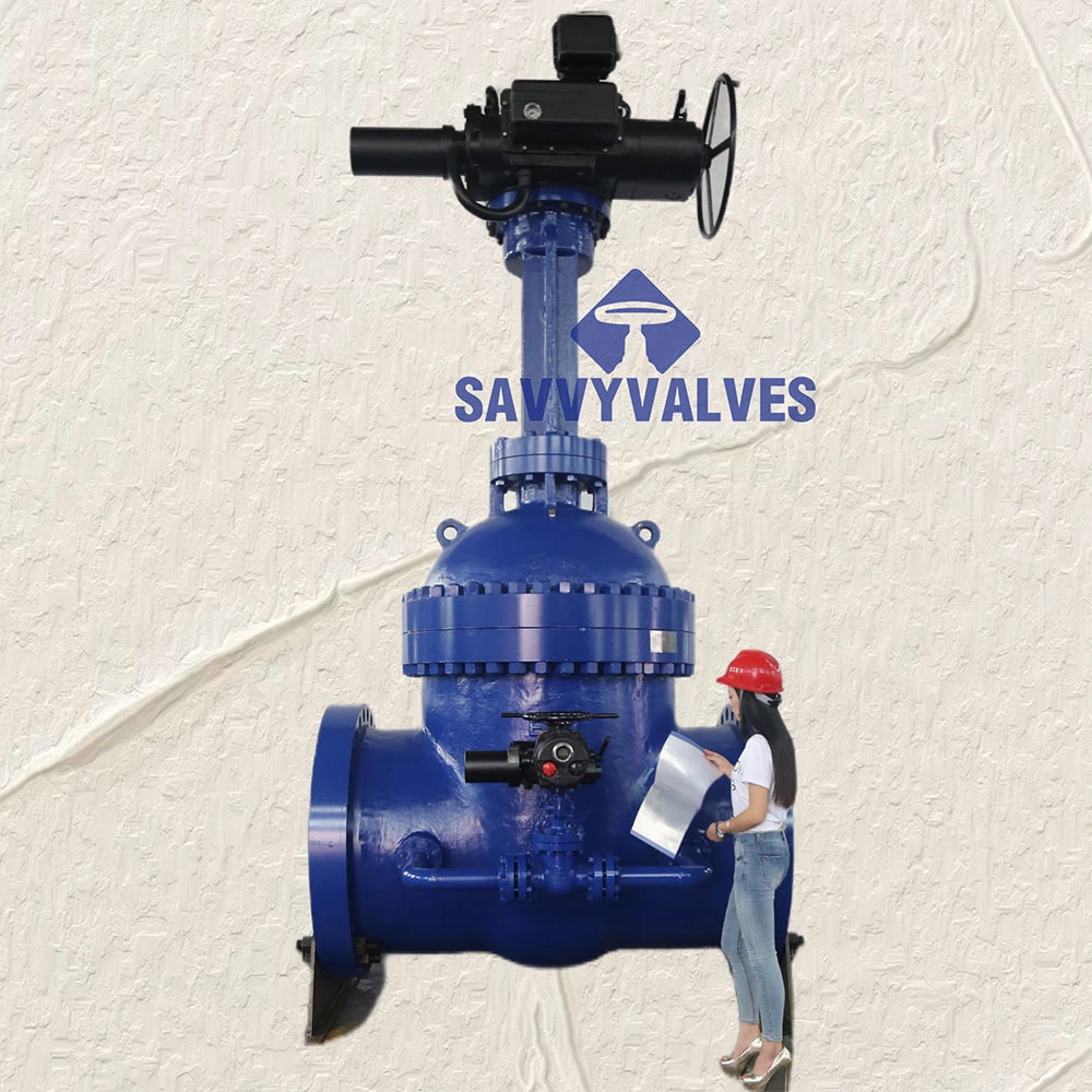 42″ 600lb Flexible Wedge Gate Valve, Bb, Os&Y,Rs. Motorised.