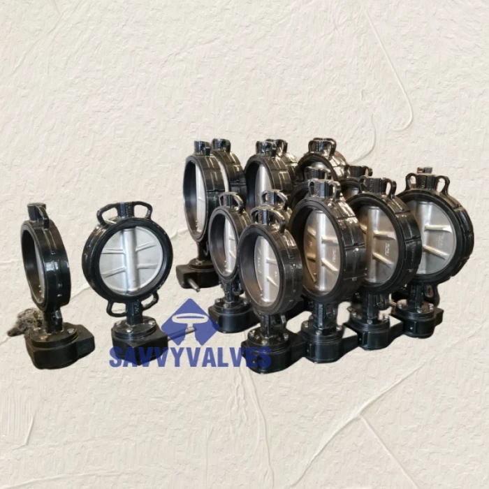 Cartridge rubber seated butterfly valve in WCB