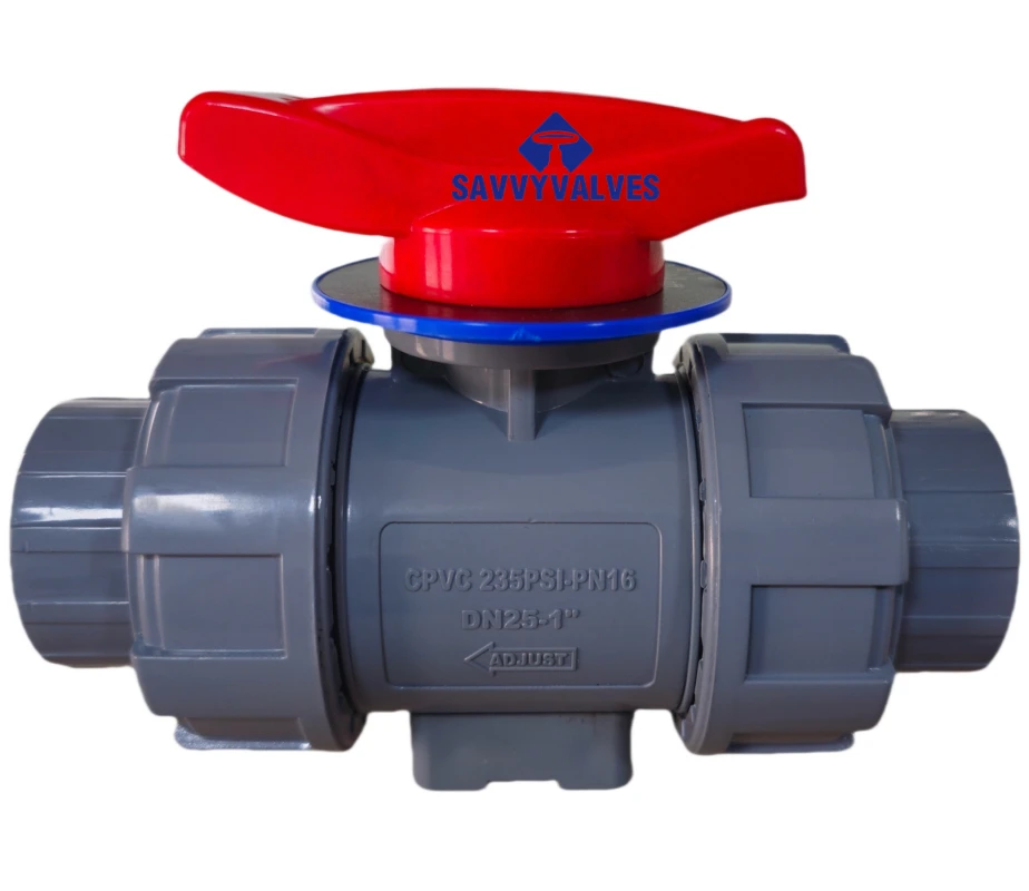 CPVC True union floating ball valve