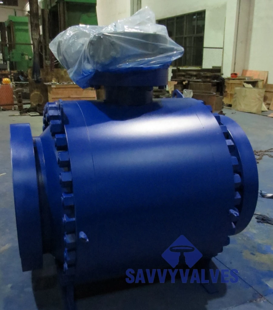 A694 F60 42″ 600LB 3-piece trunnion ball valve