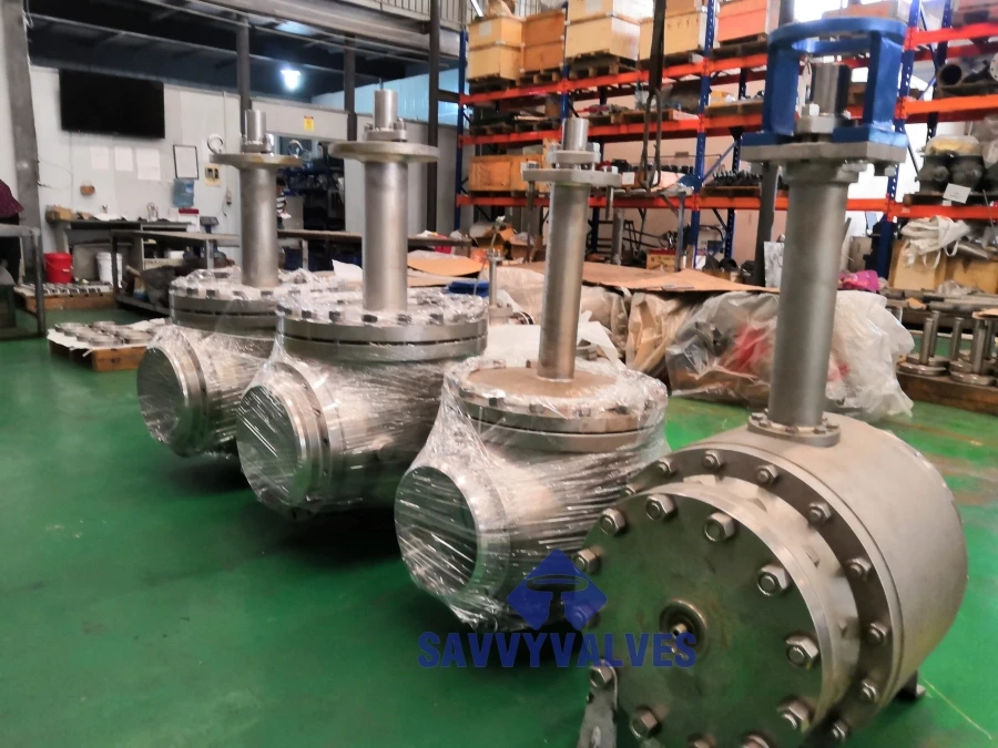 CNG LNG LPG 3-piece cryogenic trunnion ball valve