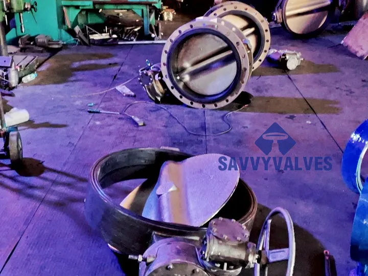 gear type butterfly valve