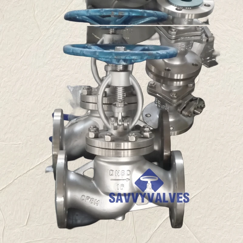 Compact design globe valve
